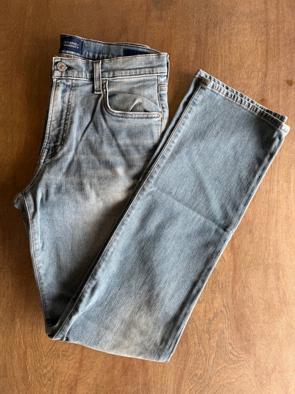 Citizens of Humanity The Sid Men’s 29 Straight Jeans Hertford Light Wash